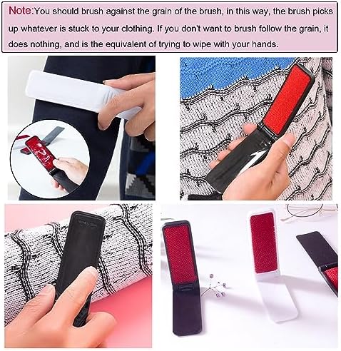 4 Pack Reusable Mini Folding Lint Brushes for Portable Pet Hair and Dust Removal - Image 5