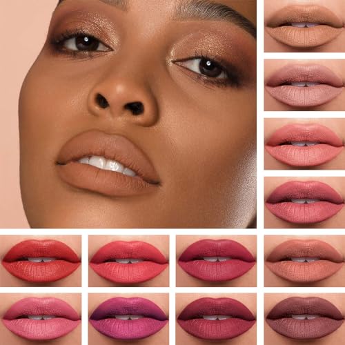 4-Piece Waterproof Long-Wear Lipstick Set with Lip Gloss, Liner, Stain, and Glaze - Image 4