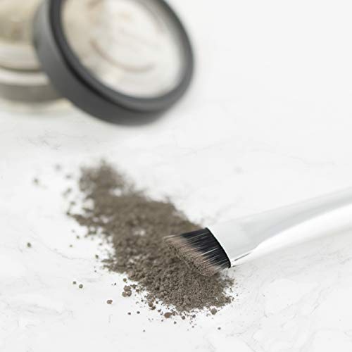 Natural Eyebrow Powder Eyebrow Kit – Mica Brow Powder Eyebrow Makeup Kit with Professional Angled Eyebrow Brush – 10 Natural Shades – No Parabens or Chemicals – Eyebrow Shaper Kit by NuBeauti - Image 5