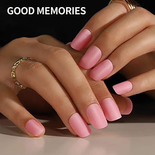 Teenitor Press on Nails Short,576pcs Matte Square Short Fake Nails with Nail Glue, Glue on Nails,24 Colors - Image 4