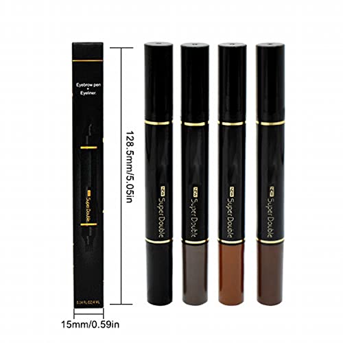 Eyeliner Eye Liner Women Cosmetics Double Headed Gel Eyeliner Waterproof Long Lasting Fading-proof Ultra-Fine Tip Quick Drying Highly Pigmented Birthday Mother's Day Gift - Image 3