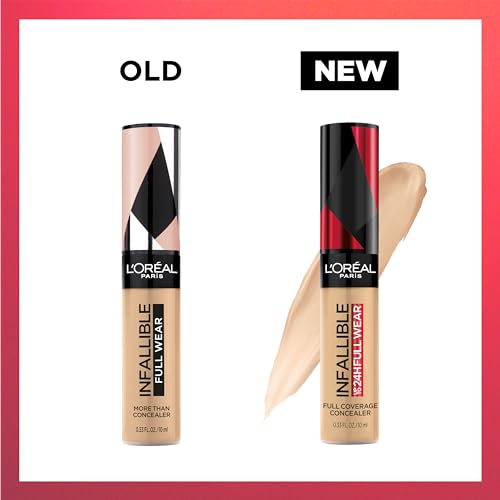 L'Oreal Paris Infallible Full Wear Waterproof Matte Caramel Concealer Full Coverage 0.33 fl oz - Image 7