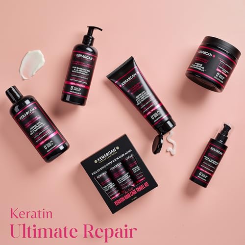 KERARGAN - Ultra Repairing Keratin Shampoo for Damaged and Stressed Hair - Strengthening, Smoothing, and Protective - Sulfate-Free, GMO-Free, Silicone-Free, Mineral Oil-Free - 16.9 fl oz - Image 7