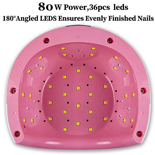 Vishine 72W Professional Gel Nail Lamp with 6 Color Set for Salon Quality Home Manicures - Image 4