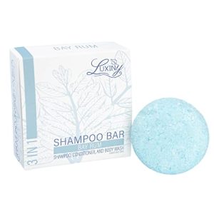 Natural Shampoo Bars for Hair, Made in USA, Up to 60 Washes of Vegan, Sulfate Free Shampoo, Use at Home & a Travel Shampoo – All Hair Types (Bay Rum)