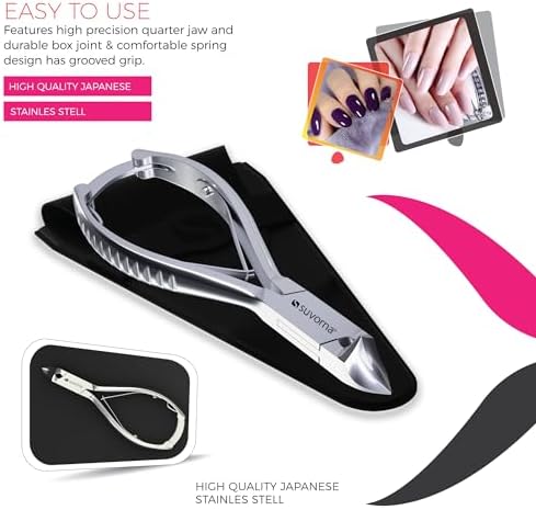 Podiatrist Toenail Clippers Concave Jaw and Back Lock, 5.5" Extra Large Toe Nail Clippers for Thick Nails, Big Toe Nail Clippers for Thick Toenails, Long Handled Toenail Clippers for Seniors - Image 5