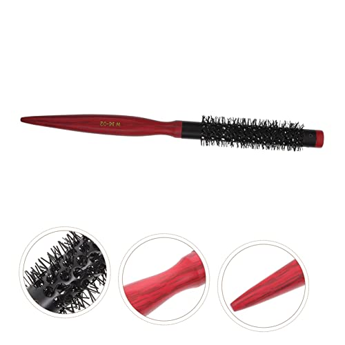 FRCOLOR Curly Hair Rolling Comb hair for women round boar bristle brush roller comb small round hair crimper for short hair Hairdressing Comb Miss aluminum tube lifting hair comb - Image 4