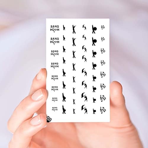 Marching Band Mom Nail Designs Vol I (Clear Vinyl - Cut, Peel, & Stick)