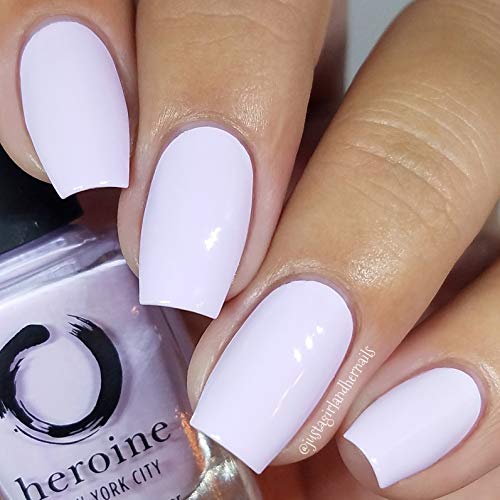heroine.nyc pastel purple nail polish - Cruelty-Free, Vegan and Non-Toxic (9-Free) Formula - .37 fl. oz. (11 ml) - pastel purple, 1 bottle - LILAC IT - Image 2