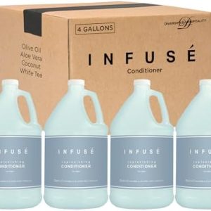 Infuse Hotel Conditioner | 1 Gallon | Designed to Refill Soap Dispensers | by Terra Pure (Set of 4)