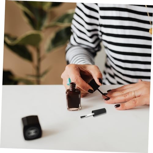 20 Pcs Nail Polish Brush Bottle Brush Nail Gel Polish Nail Polish Bottles Brush for Replacement Nail Polish Bottles Caps Artificial Fiber Portable Bottle Liquid - Image 9