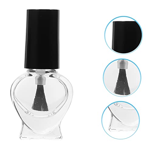 Balacoo 12pcs Nail Polish Bottle Nail Gels Nail Vials Containers Lip Balm Tube Lip Gloss Bottle Empty Nail Container Brush Cap Bottle Transparent Nail Bottle Chic Glass Bottle Top Coat - Image 4