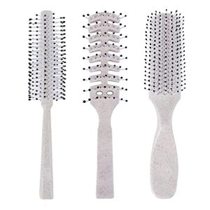 Professional Hair Comb Set Colour Fine Rat Tail Curly Comb Styling Hair Brushes for Women & Men Hair Tool Accessories (3Pack Oat White)