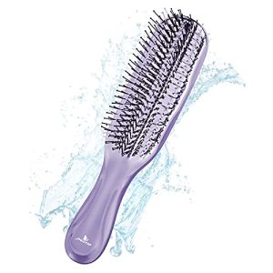 Scalp Care Hair Brush and Shampoo Brush Set for Wet Dry Use, Purple