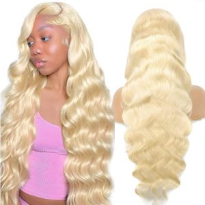 26 Inch 613 Blonde Wig Human Hair Glueless Wigs Human Hair Pre Plucked With Baby Hair180% Density 13x4 Body Wave Lace Front Wigs for Black Women Human Hair