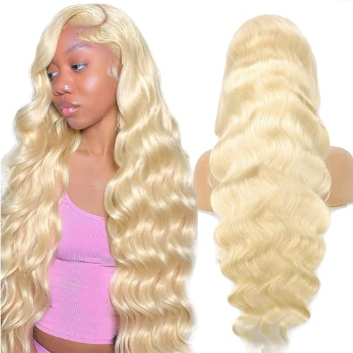26 Inch 613 Blonde Wig Human Hair Glueless Wigs Human Hair Pre Plucked With Baby Hair180% Density 13x4 Body Wave Lace Front Wigs for Black Women Human Hair