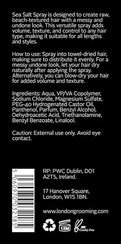 Men's Sea Salt Texturizing Spray, Firm Hold, 8 Ounce Bottle - Image 8