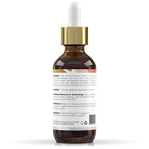 Alana Mitchell Organic MCT Face Oil – Natural Coconut Oil for Skin to Hydrate & Help Prevent Wrinkles & Fine Lines – Face Moisturizer for Women & Men – Organic MCT Oil for Face, Body & Lips (2 oz) - Image 7