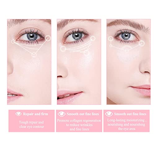 2 Pcs Hydrating and Brightening Eye Balm, Anti-wrinkle Eye Cream Stick, Dark Circle Fine Lines Treatment, Under Eye Serum Balm Skin Care - Image 3
