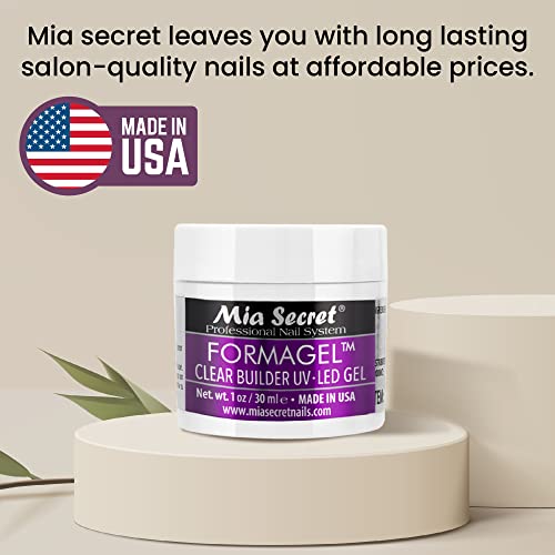 Mia Secret Professional Nail System Formagel Clear Builder Gel For Nails, 1 oz - Image 8