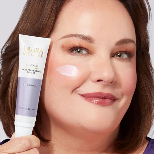 LAURA GELLER NEW YORK Illuminating Duo: Baked Balance-n-Glow Illuminating Foundation, Fair + Spackle Skin-Perfecting Makeup Primer, Diamond - Image 2