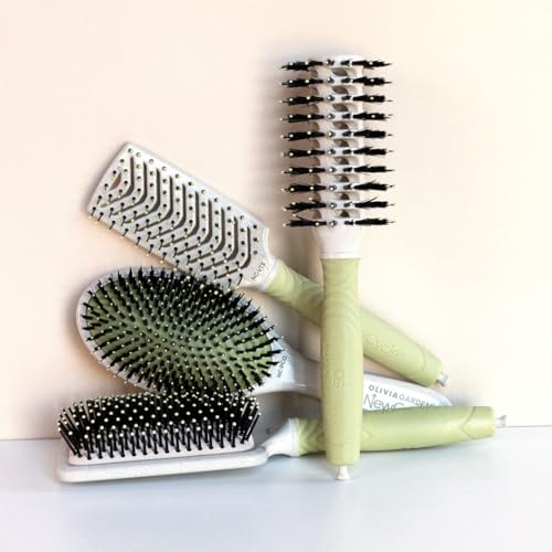 Olivia Garden NewCycle 10-inch Professional Hair Brush for All Hair Types 100% Recycled - Image 5