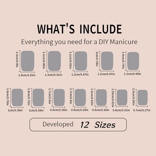 Silver Glitter Wavy Lines Medium Square Reusable Acrylic Press-On Nails Set - Image 4