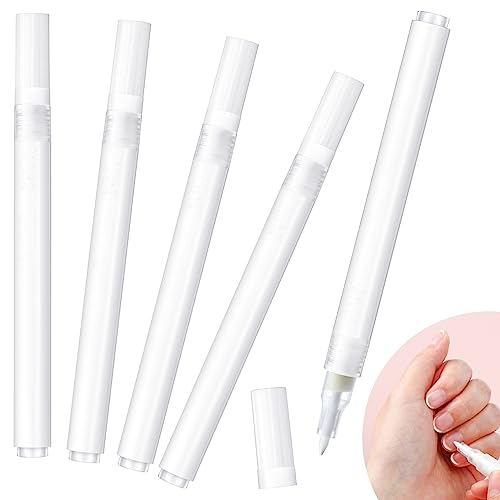 2-Piece DIY French Manicure White Tip Pen Set for Effortless Nail Art Application