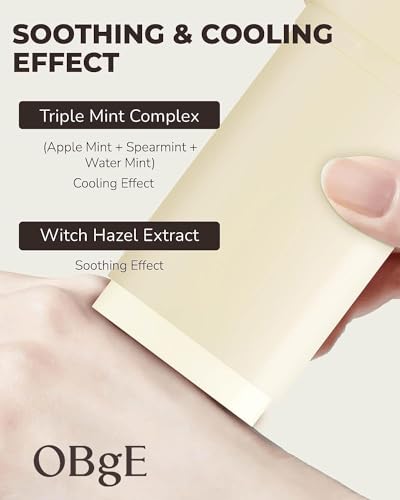 OBgE Oil Control Stick (0.6oz - Pack 2) - Non-Greasy, Soothing & Cooling Facial Care. High Defense. Lightweight, Long-Lasting Protection, Oil Absorption, No Clumps. Travel Essentials. Witch Hazel, Min - Image 5