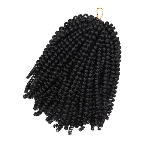 1pc African Dreadlocks Black Outfits Hip- Hop Braid Wig Crochet Hair Curly Afro Wig Human Hair Braids Wigs Twist Wigs Miss Low Temperature Wire Accessories Hip Hop