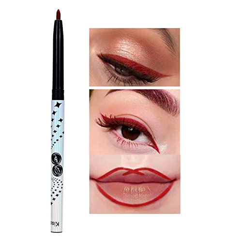 Matte Colorful Neon Waterproof Eyeliner Pencil Set for Eyes, Lips - 12 Shades - Image 2