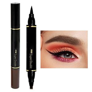 Eyeliner Eye Liner Women Cosmetics Double Headed Gel Eyeliner Waterproof Long Lasting Fading-proof Ultra-Fine Tip Quick Drying Highly Pigmented Birthday Mother's Day Gift