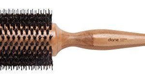Diane 2 3/4" Wood Round Brush, Wood round brush, porcupine bristle, boar pins, nylon pins, ball tipped pins, boys and girls, adults and kids, long hair, short hair, lightweight brush