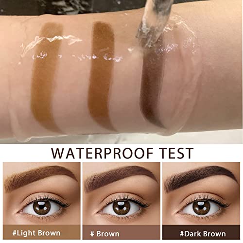 Eyebrow Stamp Stencil Kit Dark Brown Brow Stamp And Shaping Kit Brow Stamp Kit Waterproof Eyebrow Brow Stamp Kit Light Brown - Image 5