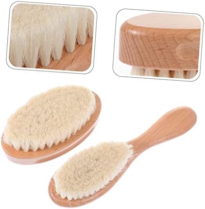 2pcs Bath Brush Body Exfoliating Brush Body Scrubber Brush for Shower Hair Cutting Brush Back Massaging Brush Shower Hair Brush Bath Mitt Paint Newborn Toddler Wool - Image 6