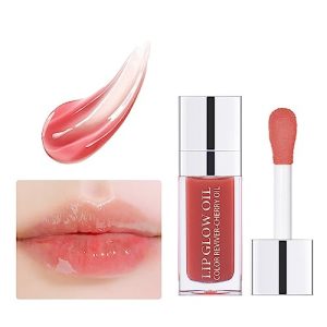 MAEPEOR Hydrating Lip Glow Oil 10 Color Moisturizing Big Brush Head 15ml
