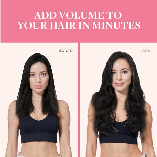 GOO GOO 20 Inch Clip In Hair Extensions 150g 9 Pieces Natural Black Remy Hair - Image 4