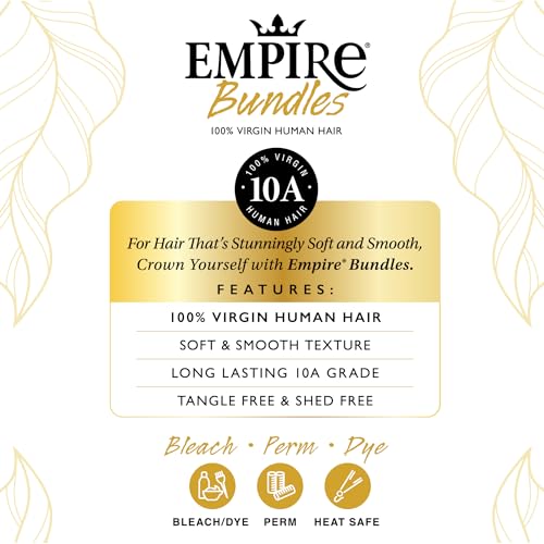 Sensationnel Empire Bundle weave hair - Water Deep virgin human hair - Empire Bundles 10A Water Deep (12 inch, NATURAL/BLACK) - Image 6