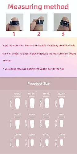 Press On Nails-Lime Fantasticlady,summer Medium,Coffin,Green Wavy Design,Green Swirls,Ballerina,Acrylic,Full Cover Glossy Reusable False Nails for Women & Girls 24pcs - Image 5