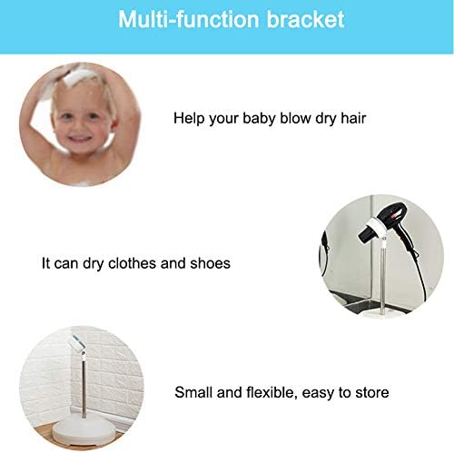 Pet Hair Dryer Holder,180 Degrees Rotatable Hands-Free Retractable Hair Dryer Stand, Dog Cat Grooming Table Hair Dryer Stand Holder Hands Stable Pet Supplies - Image 8