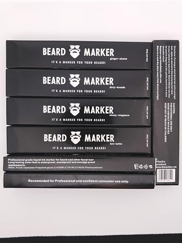 Ginger-Charm Waterproof Beard Filler Pen for Reddish-Brown Hair 50ml Capacity - Image 6