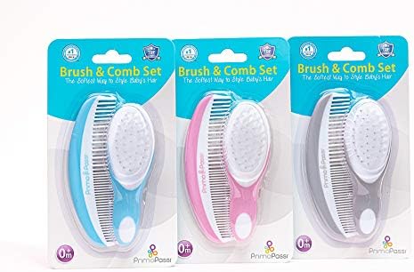 Primo Passi - Comb and Brush Set | Baby Hair Brush and Comb Set for Newborns and Toddlers, Baby Girl and Baby Boy (Blue) - Image 2