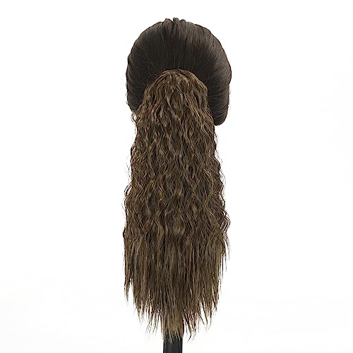 14 Inch Corn Wave Drawstring Ponytail Hair Extension for Black Women Color 4/27 - Image 2