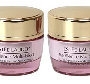 Estee Lauder Resilience Multi-Effect Face and Neck Creme SPF15 for Normal/Combination Skin, 0.5 oz / 15 ml each Unboxed. Pack of 2