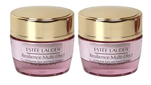 Estee Lauder Resilience Multi-Effect Face and Neck Creme SPF15 for Normal/Combination Skin, 0.5 oz / 15 ml each Unboxed. Pack of 2