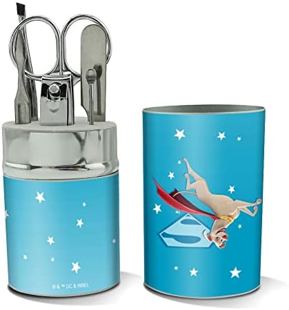 DC League of Super Pets Krypto Stainless Steel Manicure Pedicure Grooming Beauty Care Travel Kit - Image 2