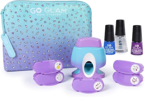 GO GLAM NAIL STAMPER | 1 POP + 2 PAINT + 3 PRESS = 5 Different Patterns | includes 125 high-quality nails - Image 2