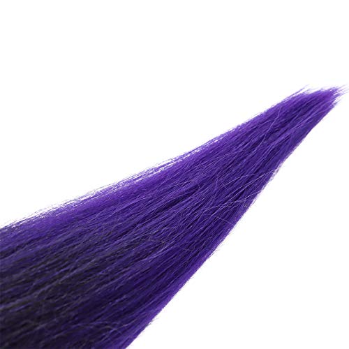 Pre-Stretched 20 Inch Yaki Straight Synthetic Braiding Hair Extensions 8 Packs #T1B/Purple - Image 5