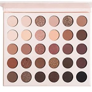 Deeply Pigmented 30pcs Eyeshadow Shades +Ultra Blendable Mattes and High-Shine Shimmers - Up to 14-Hour Wear + Natural Colors Make Up Eye Shadows Cosmetics Palette