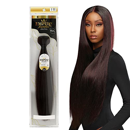 Sensationnel Virgin Human Hair Weave Empire Bundle 10A Straight (10-26") (14 inch, 613)